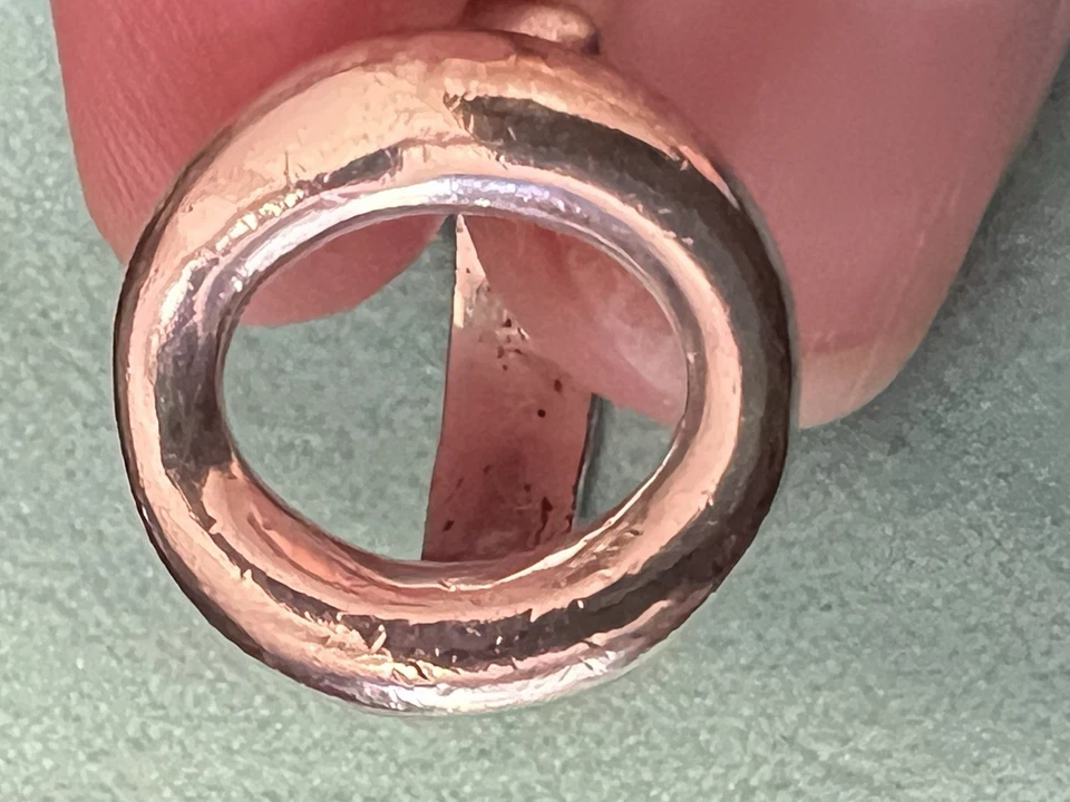 Tiffany & Co Silver Large Elsa Peretti Sevillana O Signet Ring Size 7.5 with Bag - Image 3 of 4