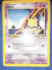 Base Set Pokémon TCG Abra 43/102 1999 base