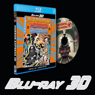 3D Blu-ray - Horror Express 1972, EYEPOP-3D Digital 3D + Anaglyph 3D