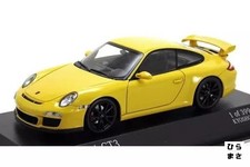 1/43 Miniature Car Porsche 911 GT3 997II 2009 Yellow Kyosho Exclusive