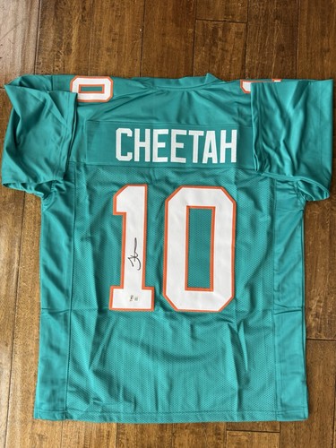 Tyreek Hill Autographed Jersey w/ Beckett COA Miami Dolphins Cheetah XL Custom