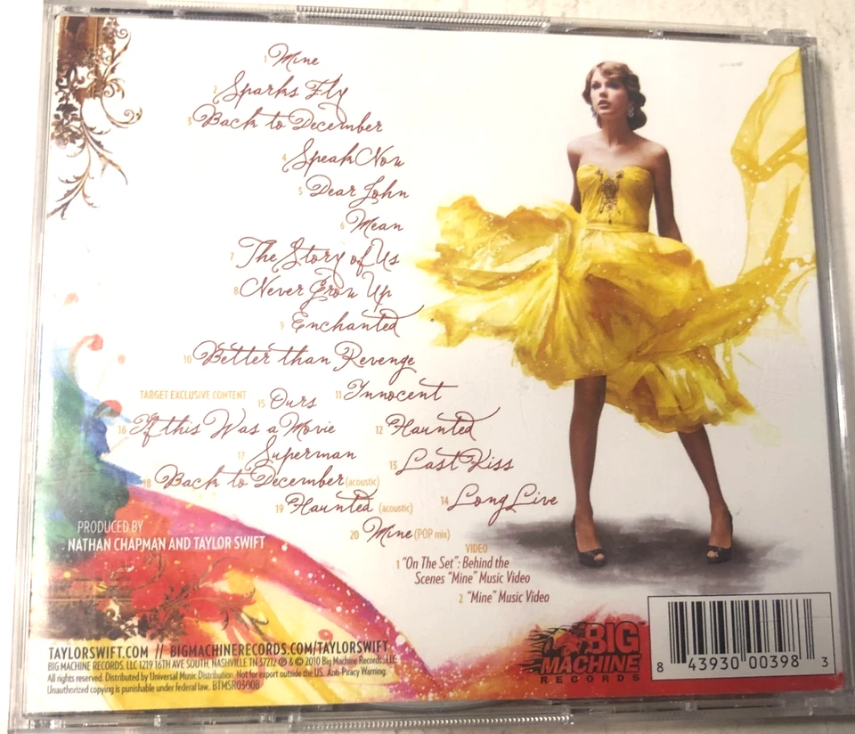 Taylor Swift  Speak Now (Target Exclusive) Deluxe Edition 2x CD - Image 2 of 4
