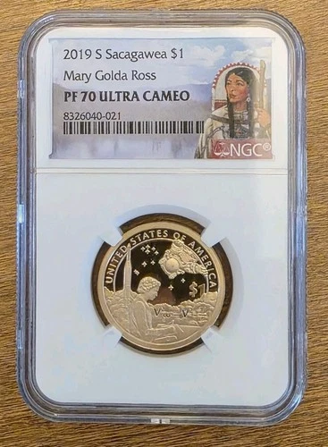 2019-S $1 Sacagawea Native American NGC PF70 Ultra Cameo Mary Golda Ross
