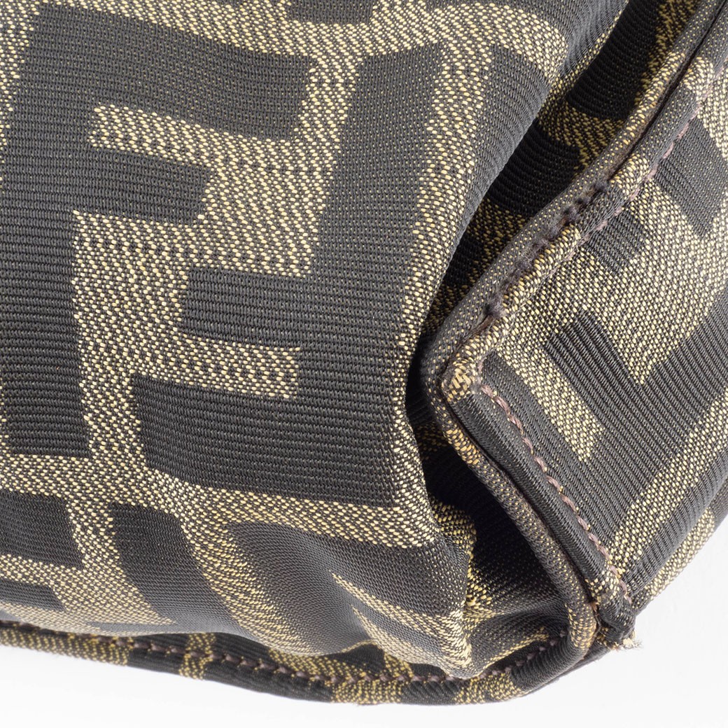 FENDI Zucca Canvas Khaki Green Womens Short Crossbody Bag 16389 Pre-owned Auth thumbnail 12