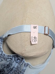 Beautiful Victorias Secret Dream Angels Blue Lace Unlined Bra Sz 40C Feminine 