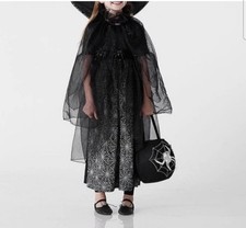 Pottery Barn Kids Witch Spider Halloween Costume Dress Girls Size 3T, No Hat 