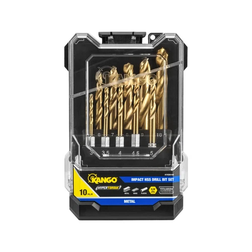 Kango 10-Piece Hypertorque™ Impact HSS Drill Bit Set KDD465