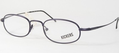 Vintage KICKERS 1168 001 Dark Purple UNIQUE RARE EYEGLASSES GLASSES 47-20-135mm