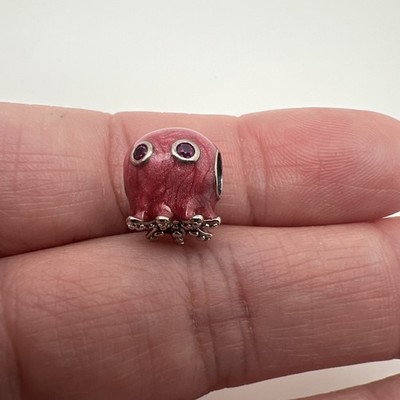 Rosa Oktopus Charm s925 925 Sterling Silber