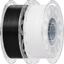 Creality 2 kg Black White PLA 1.75mm Filament, 3D Printer Filament Bundle, 1.0