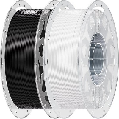 Creality 2 kg Black & White PLA 1.75mm Filament, 3D Printer Filament Bundle, 1.0