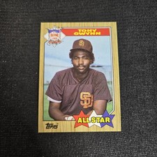 1987 Topps Baseball San Diego Padres Tony Gwynn All-Star Card #599