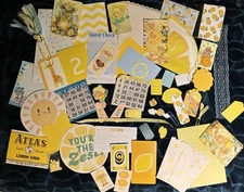Lemon Meringue Inspired Junk Journal Kit / Mystery Junk Journal Kit