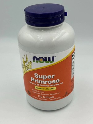 now Foods Super Primrose 1300 mg Softgels - 120 Count Exp. 07/2027