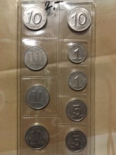 9 versch. DDR M&uuml;nzen, Lot 1, 5 und 10 Pfg Alu ab 1949 aus Sammlung
