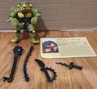 TMNT Vintage 1991 Tokka Complete with belt, portrait card, accessories
