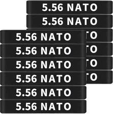 12 Pack  5.56 NATO Magazine Marking Bands 5.56 Magazine Caliber Identification