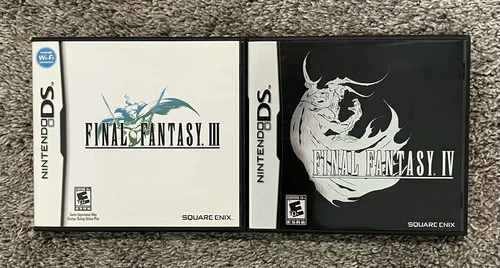 Final Fantasy III & IV (Nintendo DS, 2008) - Complete W/ Manual Next Day Ship