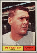 1961 Topps #397 Hal Woodeshick Baseball EX