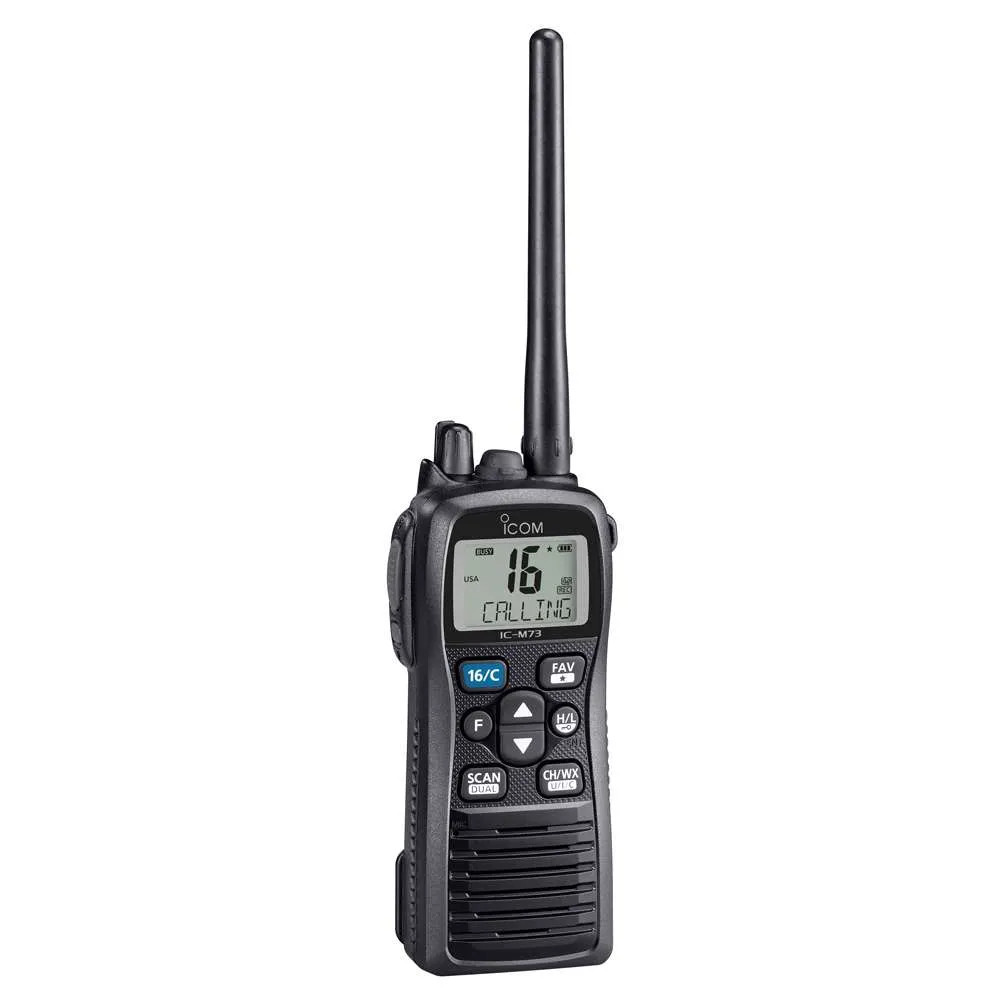 Icom M73 Submersible Handheld VHF Marine Radio - 6W. Available Now for $249.95