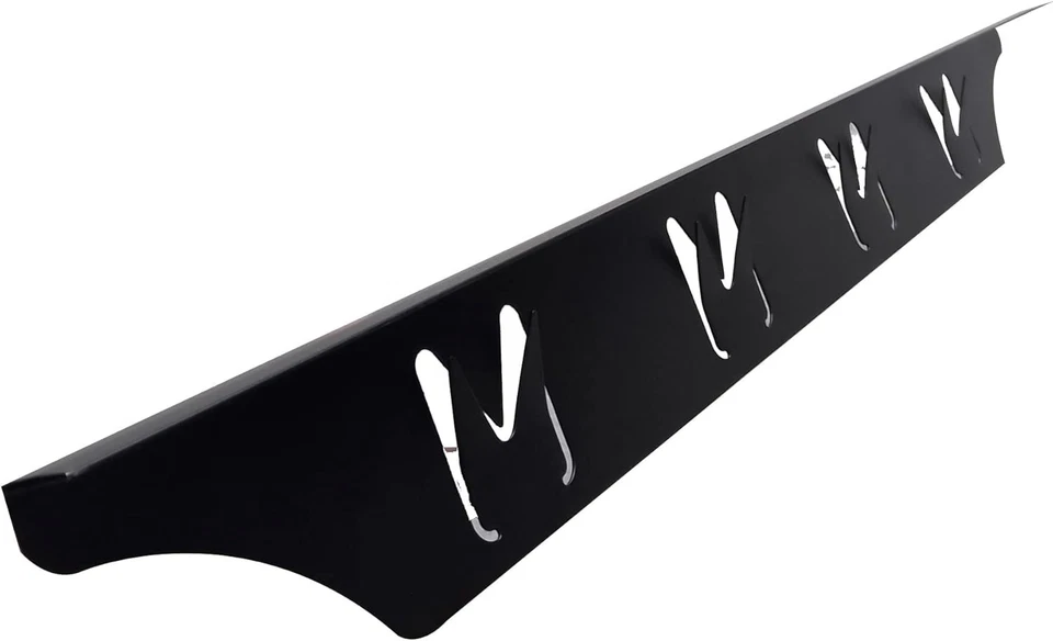 Cubierta de hueco de estufa negra - Aluminio - Longitud ajustable - 2 piezas Foto 2 de 2