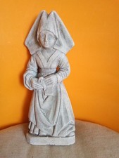 statue sculpture femme religieuse signé Jl Delaroche