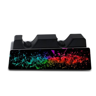 Schutzfolie Ladestation Aufkleber Gaming Design Folie Broken Glass R142-26