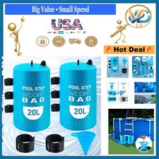 2PCS Pool Ladder Weights 50lb Waterproof Sand Bags for Above Ground Pool