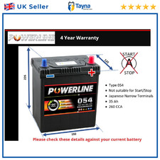 Battery fits HYUNDAI i10 PA 1.1 1.2 08 to 13 054 265A 32Ah 4Yr Warranty Quality