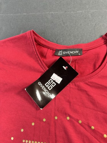 Givenchy Paris camicia uomo taglia large rossa stampa grafica nuova con etichetta vestibilità come media - Foto 9 di 9