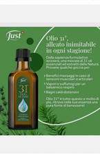 OLIO 31 Just 50 ml L' UNICO ORIGINALE SVIZZERO con 31 PIANTE  