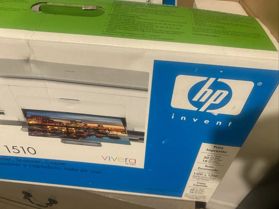 NEW HP PSC 1510 All-in-One Printer Scanner Copier Inkjet Photo USB Sealed - Image 3 of 4