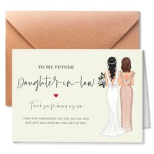 Wedding Card for Son and Daughter In Law, Daughter In Law Wedding DIL-KM39