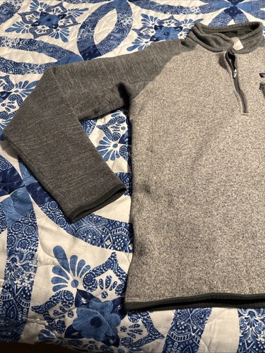 Patagonia Better Sweater Womens Medium Birch L/S Quarter 1/4 Zip Pullover - Picture 2 of 11