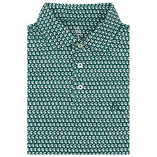 Rhoback The Michigan State Sparty Mens Short Sleeve Collegiate Polo Spartan Styl