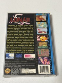 Lunar: Eternal Blue (Sega CD, 1995) Complete - W/reg Card And WD MERCH INSERT