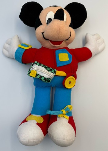 Vintage 1993 Mickey Mouse Plush 15" Mattel Learn to Dress Disney