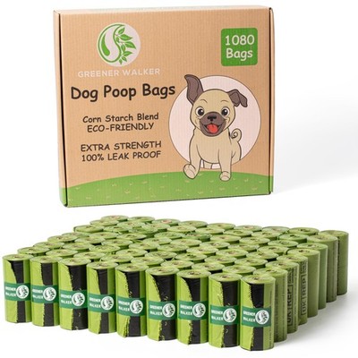 Poop Bags for Dog Waste, 1080 Doggy Waste Bags Extra Thick Strong 100% Leak-P...