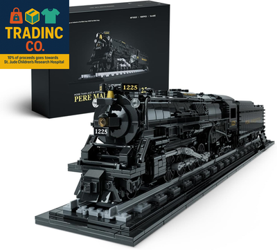 #ad 1225 Locomotive Building Set Classic Steam Train Model Toy for Adult Collectors $111.99