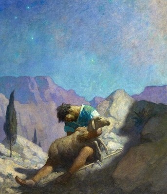 THE LOST SHEEP - Newell Convers Wyeth 11''X14'' GLOSSY POSTER PRINT