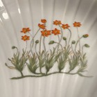 Takahashi Ceramic Candy Dish Shell Shape Floral White/Orange/Green Glossy 94103 — photo 2