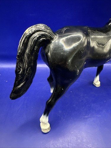 Vintage Breyer Black Beauty P40 cavallo classico V Blaze nero/oro 1955-62 fiera - Foto 5 di 12