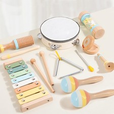 Baby Musical Instruments for Toddlers 1-3, 8PCS Montessori Musical Toy Set wi...