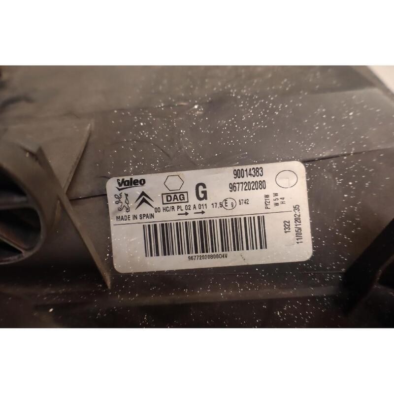 HEADLAMP LEFT SIDE CITROEN - DS BERLINGO 12-15 15-18 B9 1.6 8V HDI 2012