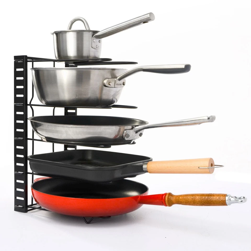 Pfannen Organizer mit 5 Ablagen Topfdeckel Aufbewahrung Küche Topf Regal - Bild 2 von 4