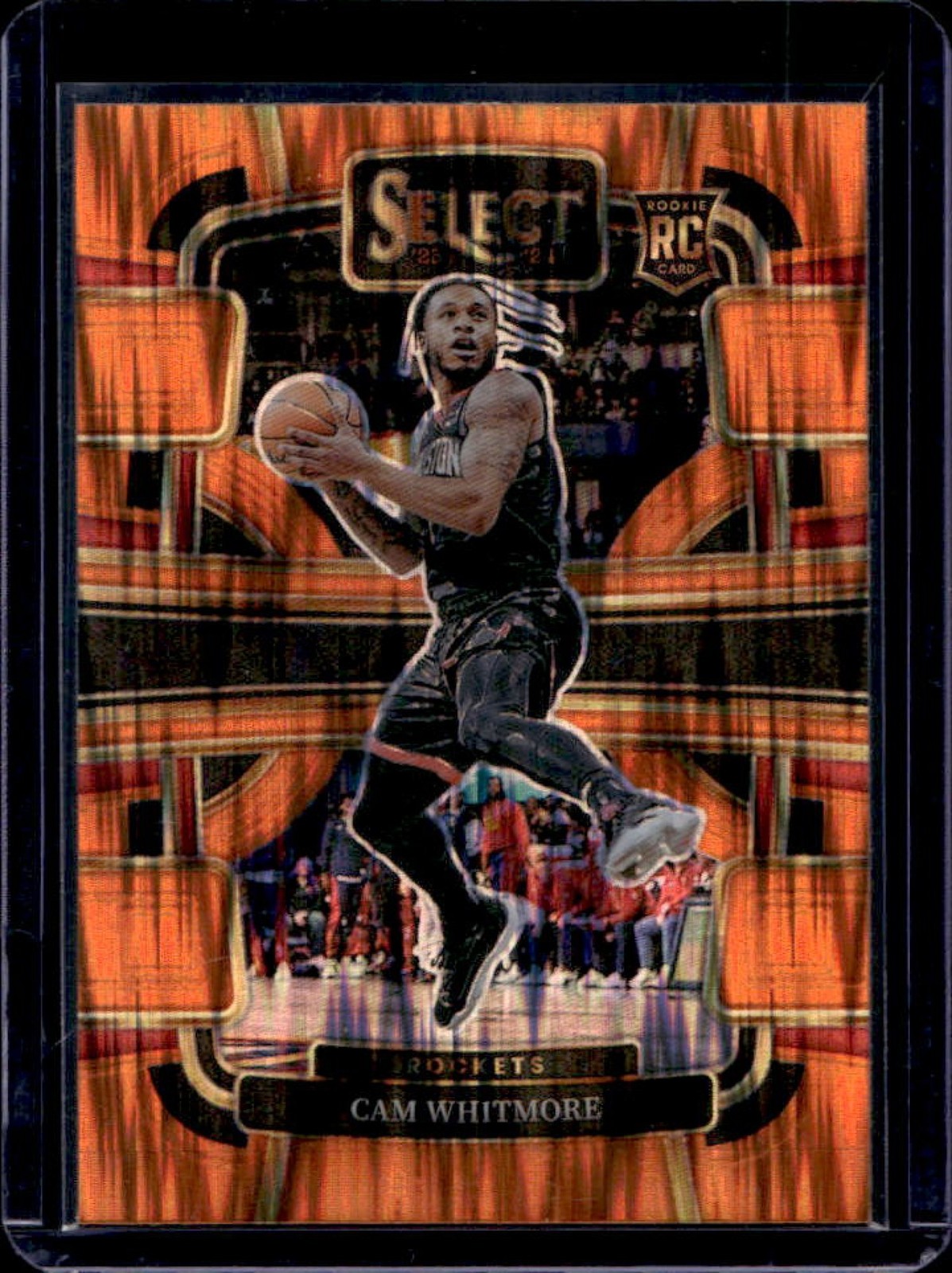 2023-24 Select Cam Whitmore RC Orange Flash Prizm Concourse #69 Rockets