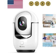 2K Pan/Tilt Security Camera, WiFi Indoor Cameras for Home Security with AI Mo...