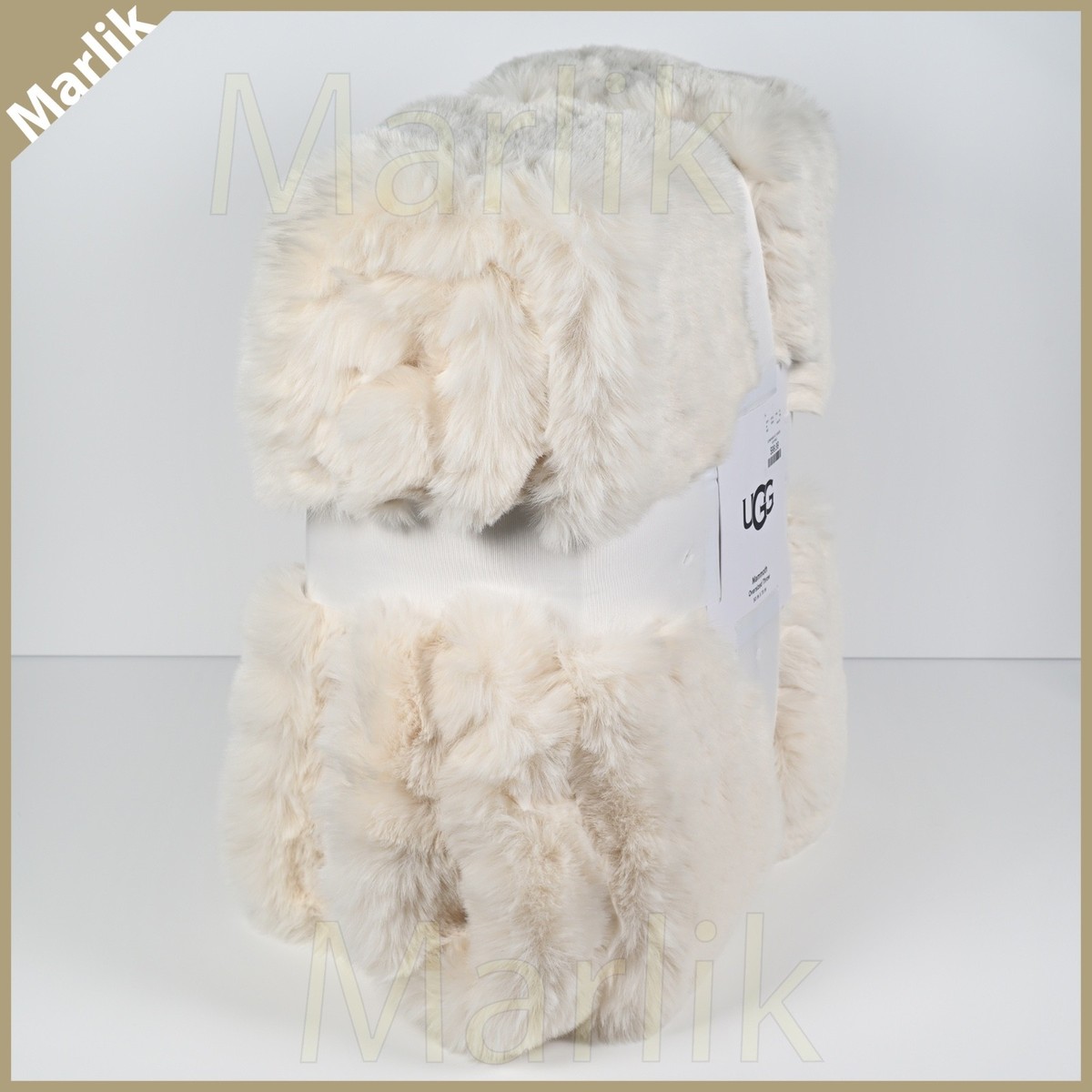 UGG Mammoth Throw Blanket Ultra Soft Oversized 50x70” Natural