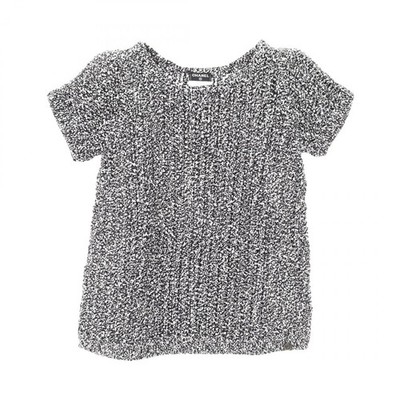 シャネル CHANEL P43297K04422 ニット CHANEL Short Sleeve Knit Sweater P43297K04422 Cotton Gray Size 40