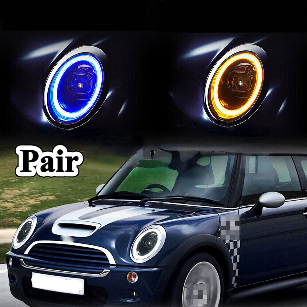 For BMW Mini Cooper R50 R52 R53 2001-2007 Pair LED Projector